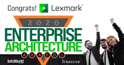 Lexmark Wins the 2020 Forrester/InfoWorld Enterprise Architecture Award