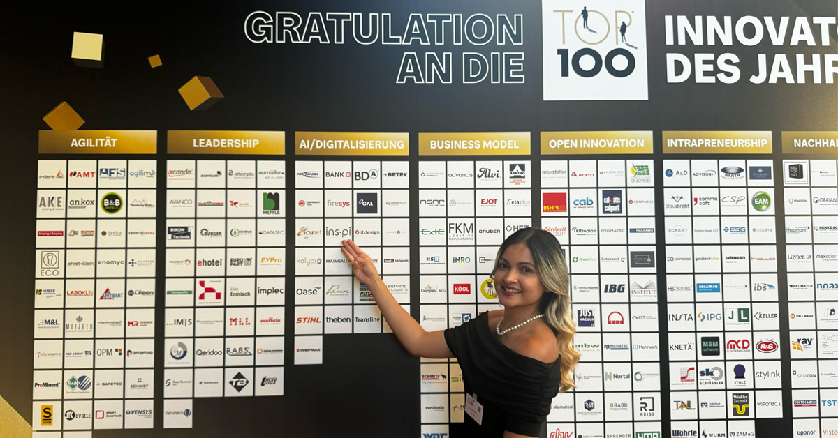TOP 100 Award—Ranga Yogeshwar Celebrates ins-pi's Innovation Triumph